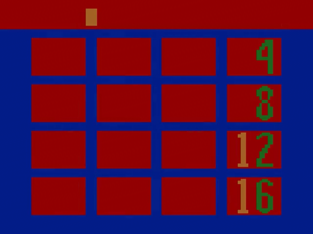 Hunt & Score title screen for Atari 2600